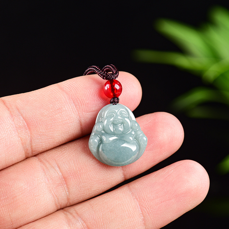 Jewelry & Watches Sp Z Oo Opinie - Myanmar Jadeite Guanyin Buddha Pendant Necklace