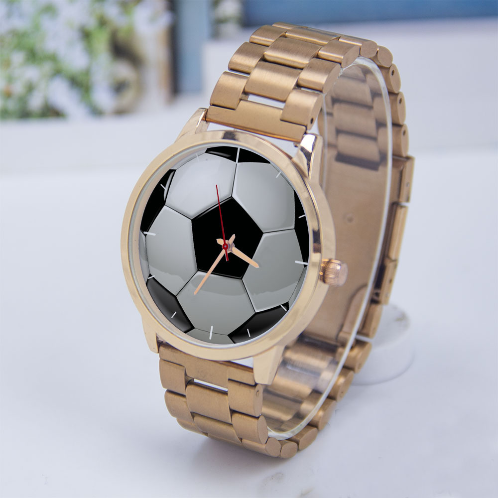 Jewellery Watches - Football Soccer Design Fans Silver Man