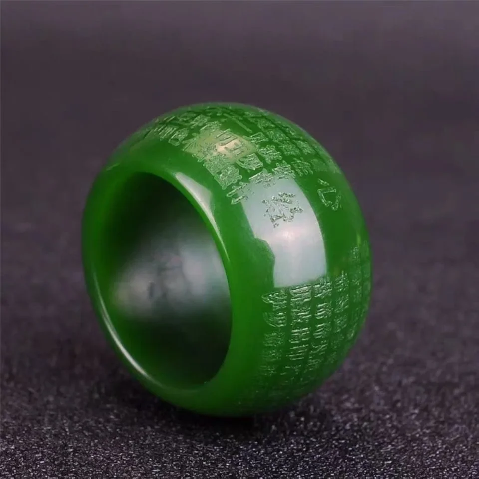 Jewelry & Watches Sp Z Oo Opinie - Natural Green Jade 22mm Ring Heart
