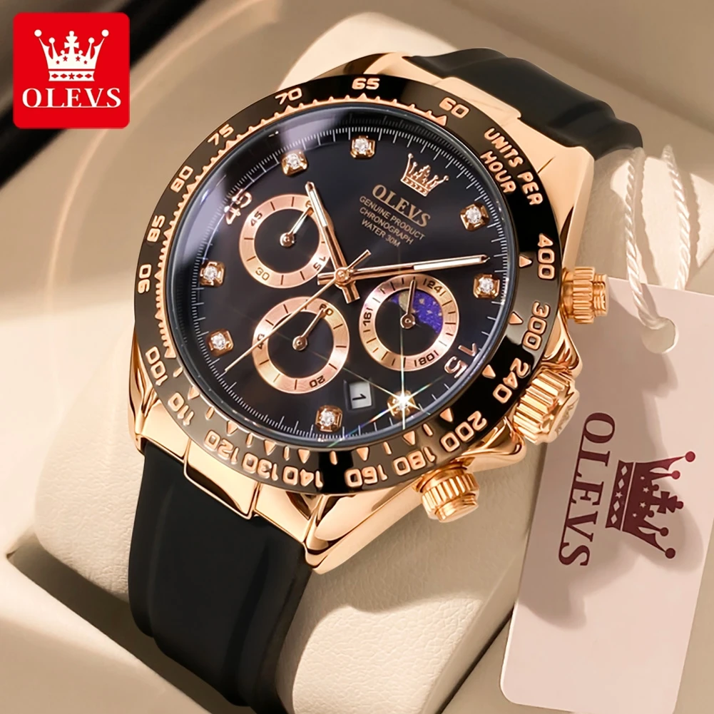 Jewelry Inspired Watches - OLEVS 2875 Men's Watches Chronograph 24Hour