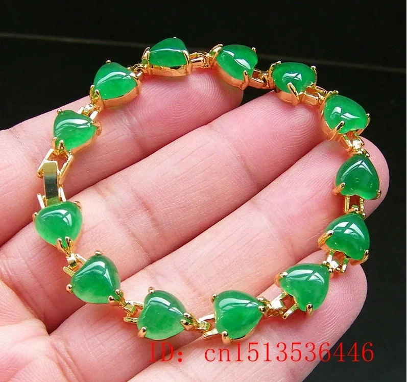 Natural Green Jade Agate LOVE  - огляд і ціна Jewelry & Watches Sp Z Oo Opinie