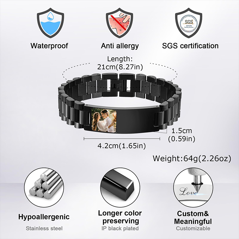 Custom Picture Text Bracelet W - огляд і ціна Jewelry Type Watches
