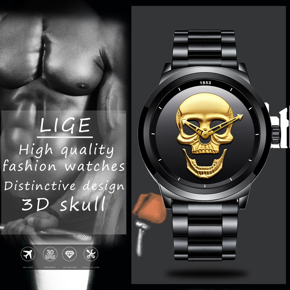 LIGE Sport Mens Watches Top Br - огляд і ціна Jewelry Inspired Watches