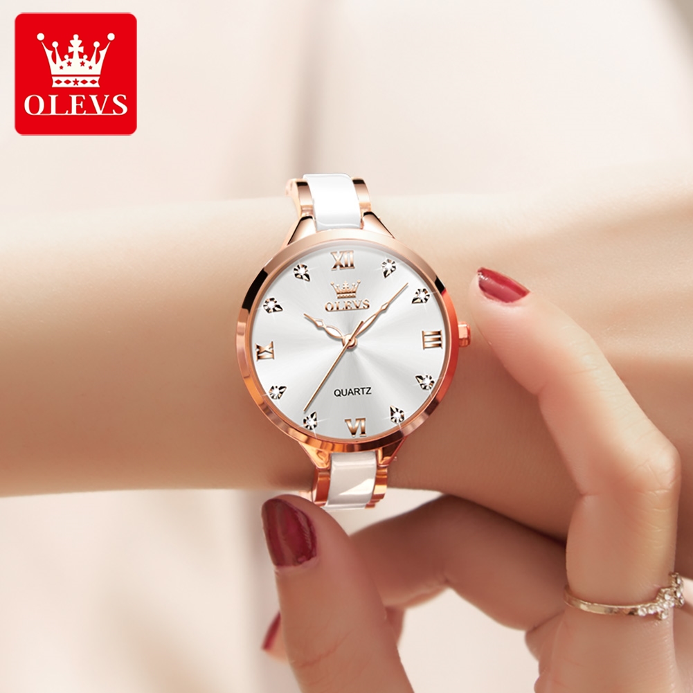 OLEVS 5872 Women Watches Quart - огляд і ціна Jewellery Watches
