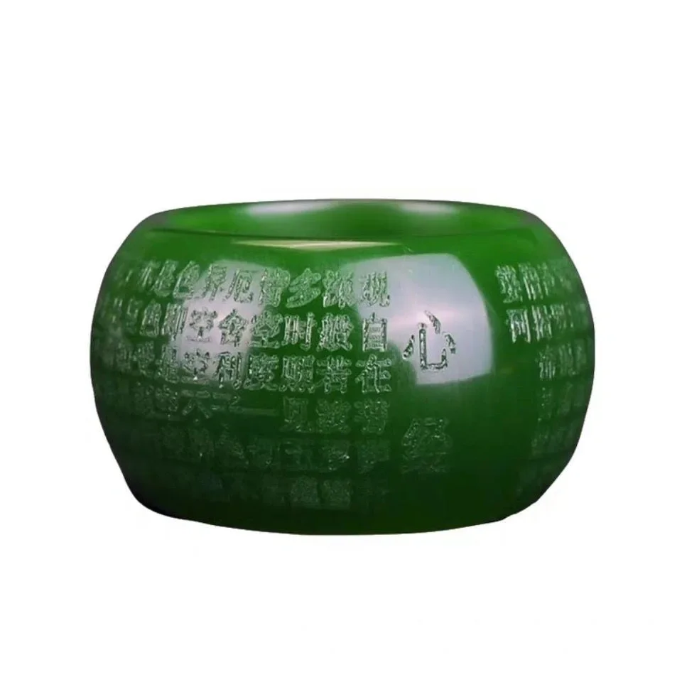 Natural Green Jade 22mm Ring H - огляд і ціна Jewelry & Watches Sp Z Oo Opinie