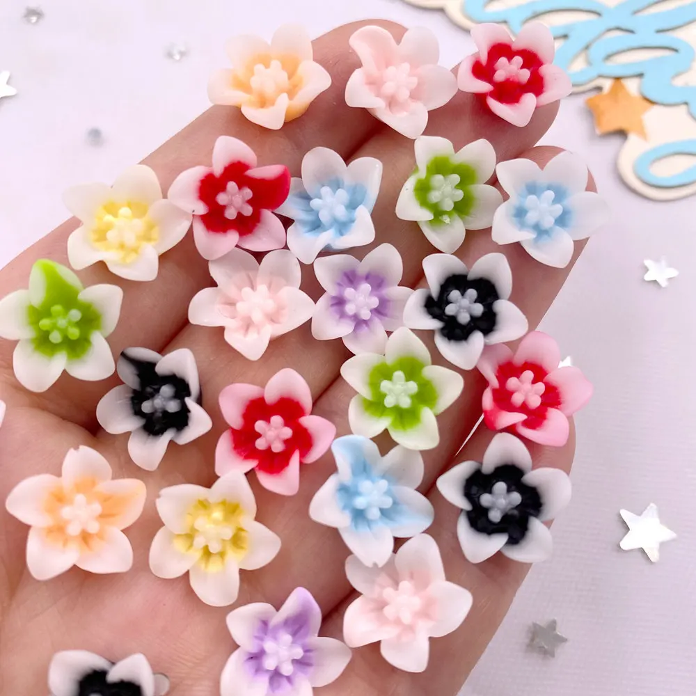 50pcs Resin 13mm Colorful 3D M - огляд і ціна Paradise Jewelry & Watches Llc