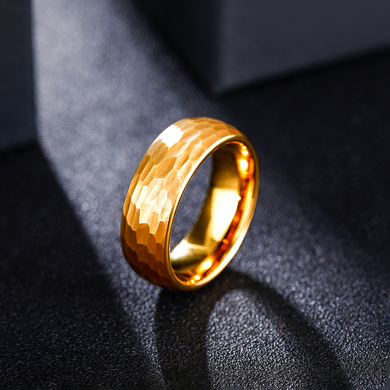 Hammered Multi-faceted Titaniu - огляд і ціна Titanium Steel Ring