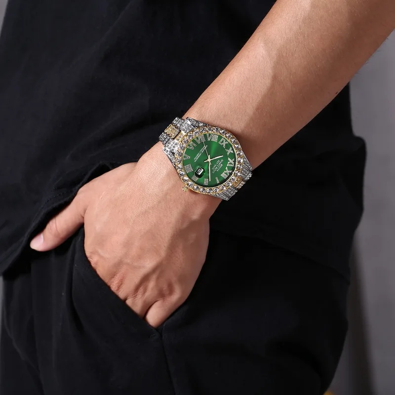 Hot‑Selling Gold Luxury Iced‑O - огляд і ціна Jewelry Type Watches