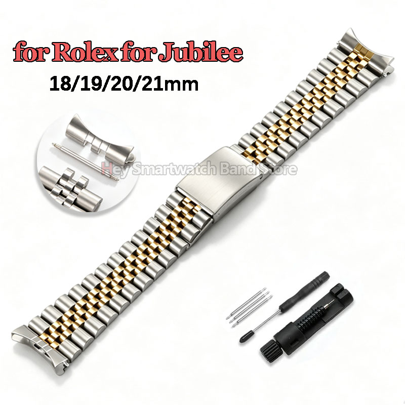 Curved End Watch Band for Role - огляд і ціна Rolex Watch Datejust
