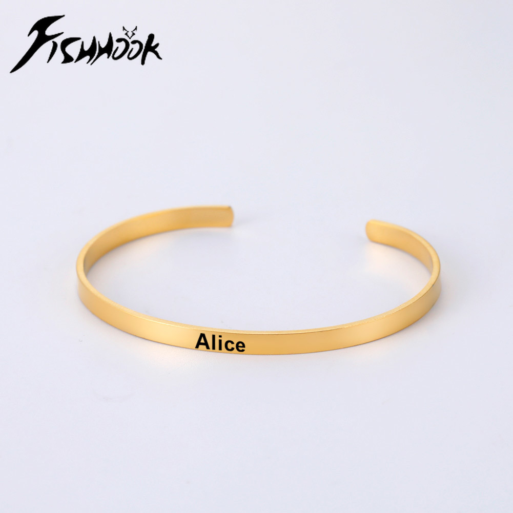 Name Bangle Personalized Brace - огляд і ціна Rose Gold Bracelet