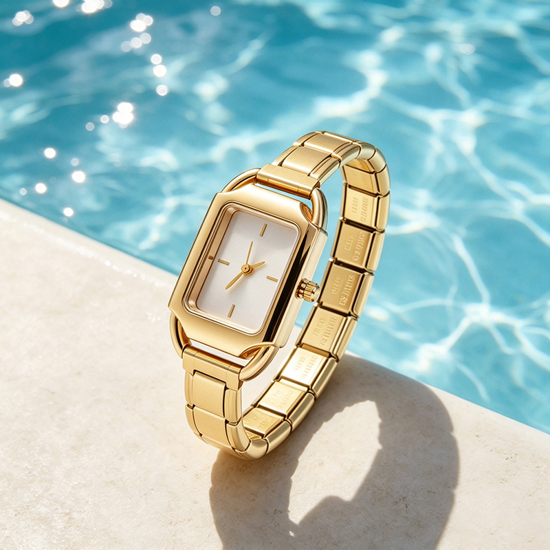 2026 Golden Square Watch Gift  - огляд і ціна Jewelry Type Watches
