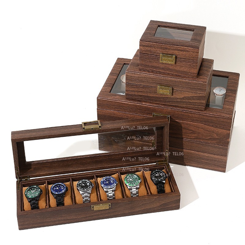 Vintage Wood Grain PU Leather  - огляд і ціна Watch Display Box