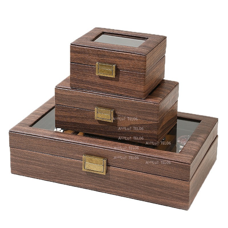 Vintage Wood Grain PU Leather  - огляд і ціна Watch Display Box