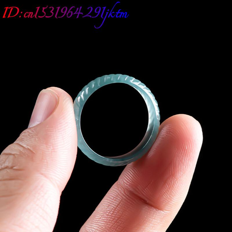 Blue Real Burmese Jadeite Ring - огляд і ціна Jewelry & Watches Sp Z Oo Opinie