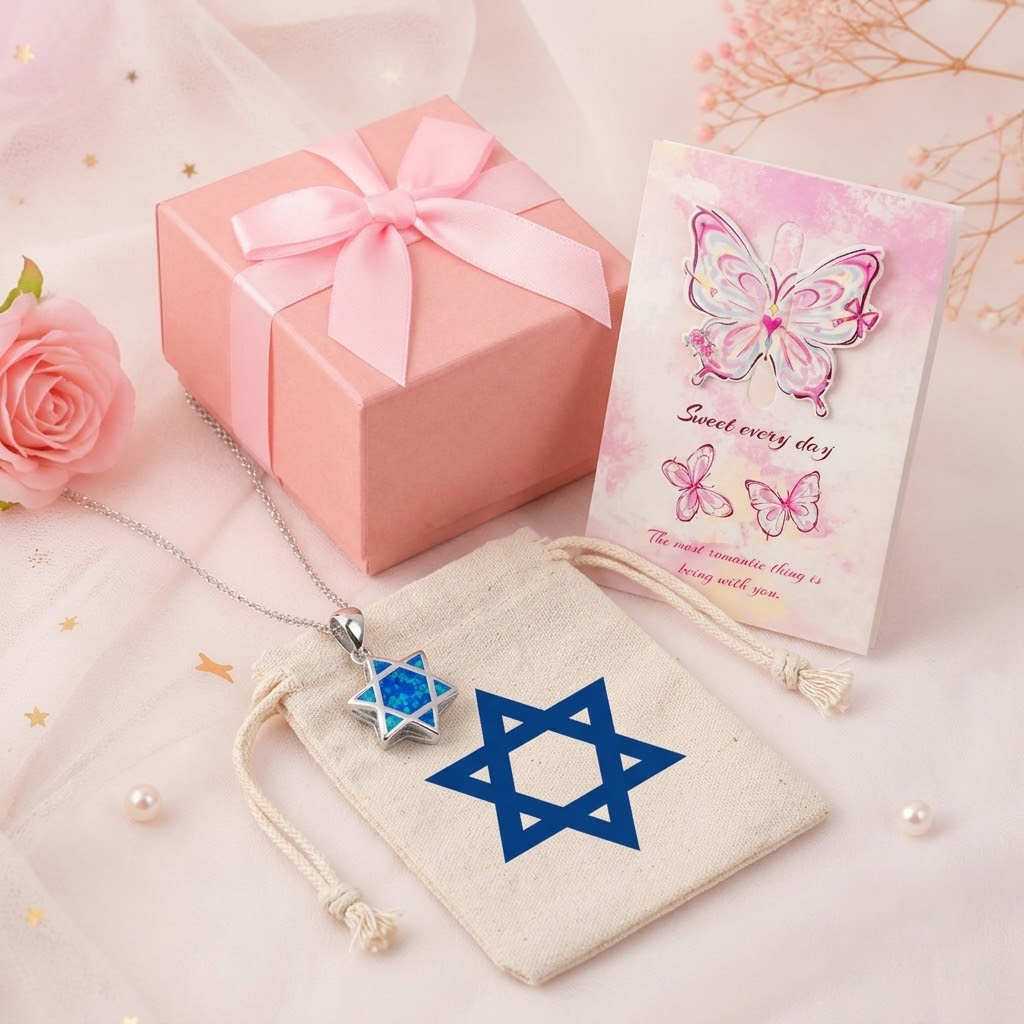 Star of David Opal Pendant Nec - огляд і ціна Jewelry & Watches Sp Z Oo Opinie