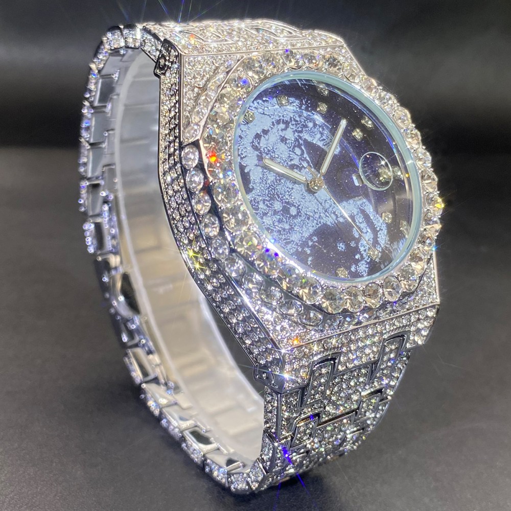 2026 Hip Hop Mens Quartz Watch - огляд і ціна Jewelry Type Watches