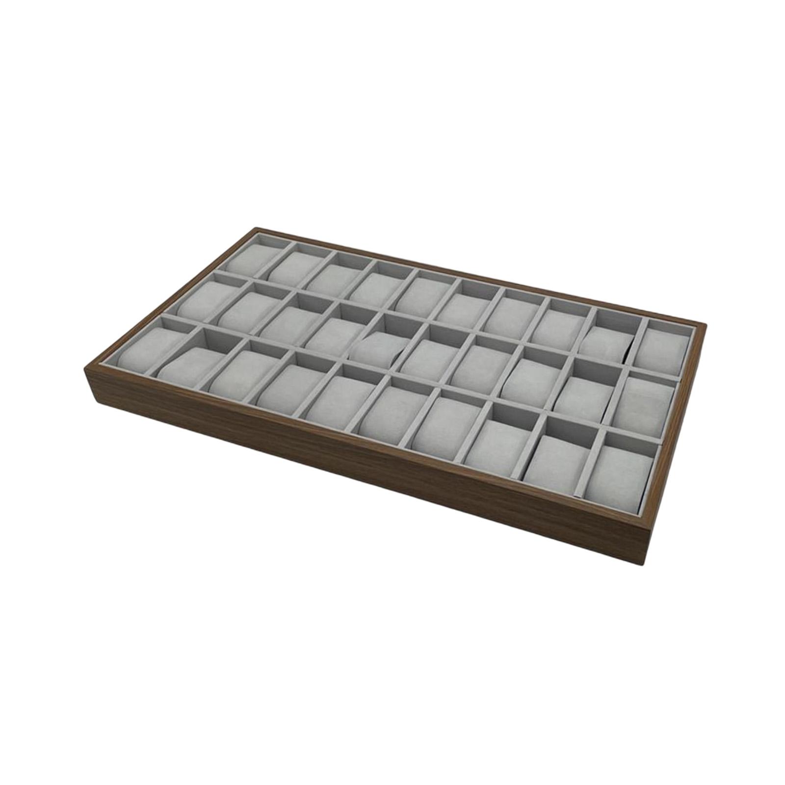Jewelry Tray 30 Grid Wooden St - огляд і ціна Jewelry Store Mens Watches
