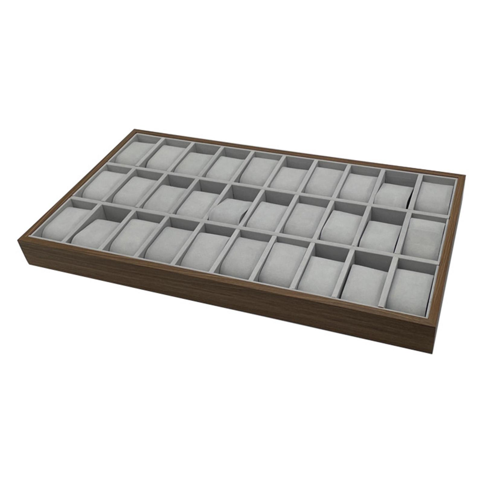Jewelry Tray 30 Grid Wooden St - огляд і ціна Jewelry Store Mens Watches