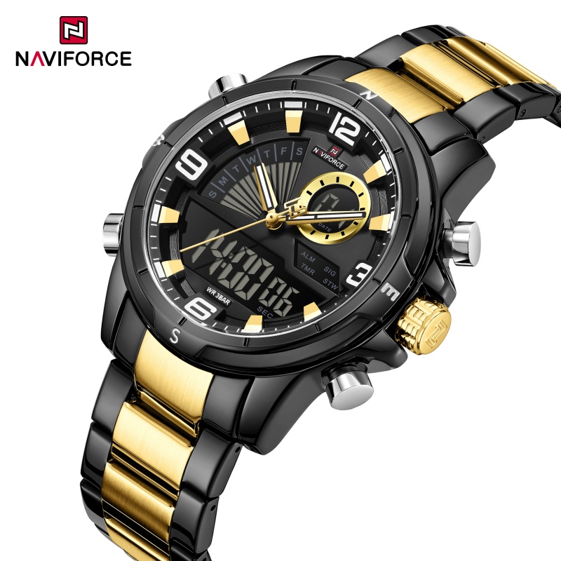 NAVIFORCE Men Dual Display Wat - огляд і ціна Watch Display Box