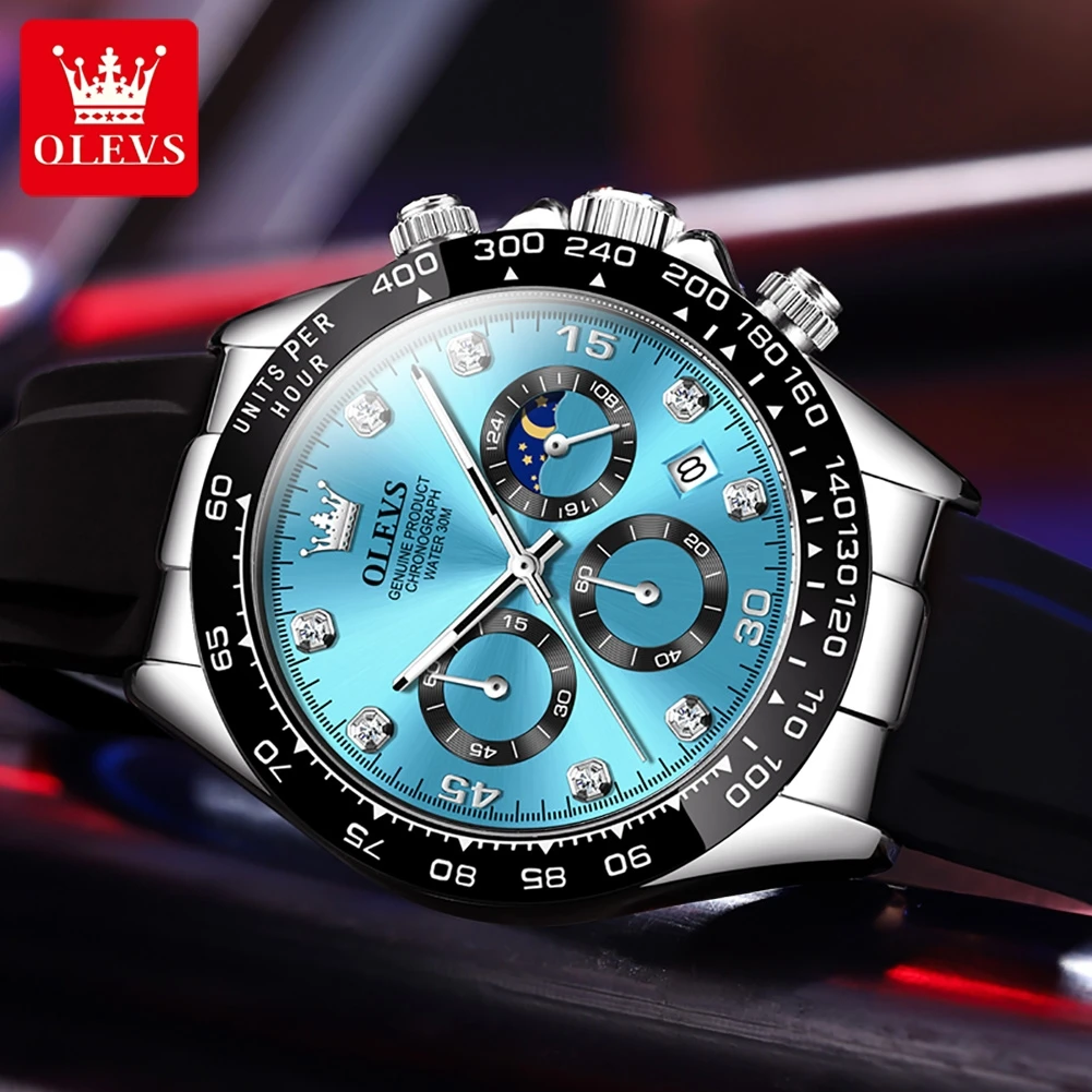 OLEVS 2875 Men's Watches Chron - огляд і ціна Jewelry Inspired Watches